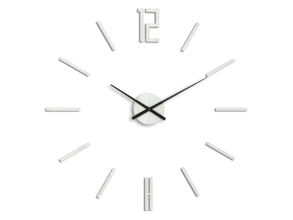 Moderní nástěnné hodiny CARLO WHITE 