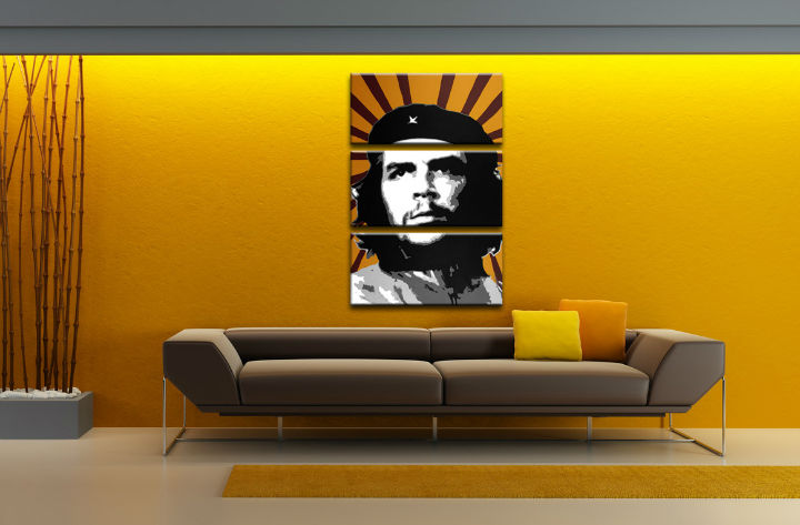 Ručně malovaný POP Art Che Guevara 3 dílný che - 40x60 cm POP ART obrazy