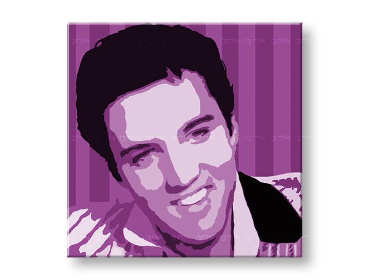 Ručně malovaný POP Art Elvis Presley