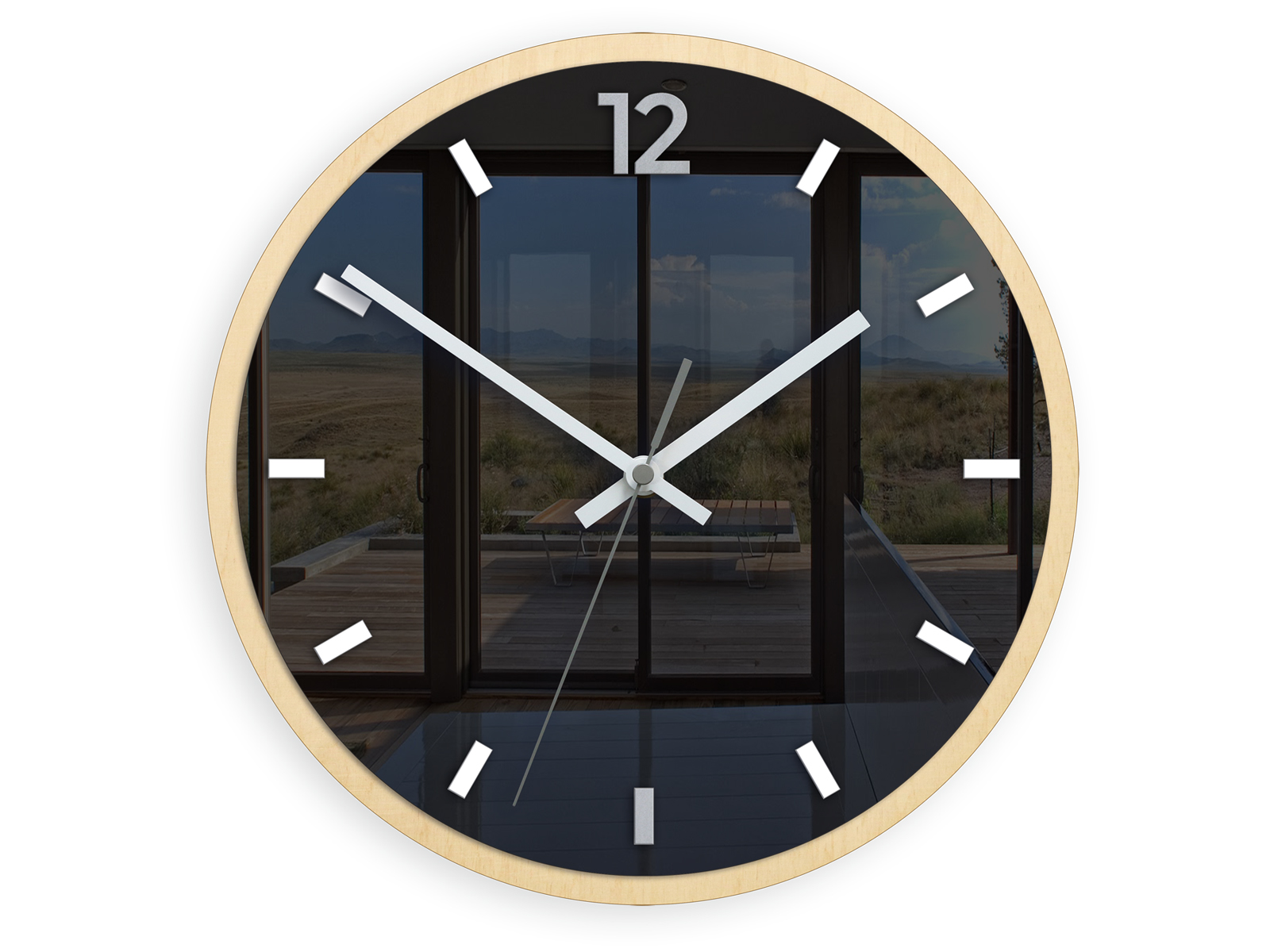 Moderní nástěnné hodiny GRAFIT Šedá nástěnné hodiny do obývacího pokoje