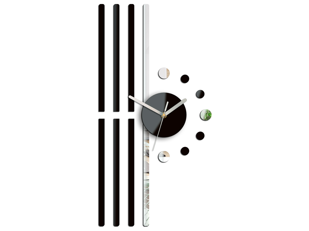 Moderní nástěnné hodiny LINE NH020 nalepovací hodiny na stěnu