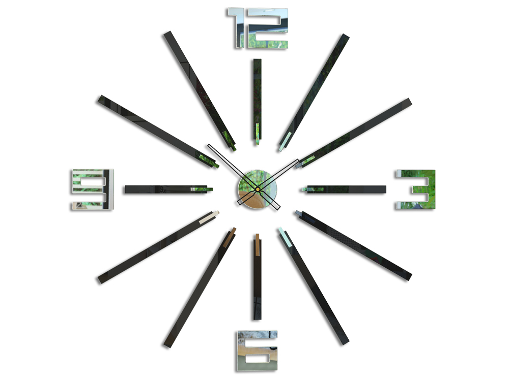 Moderní nástěnné hodiny BIG CLOCK nalepovací hodiny na stěnu