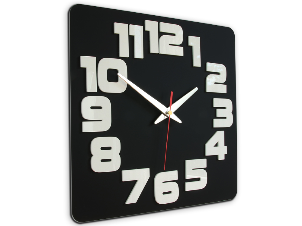 Moderní nástěnné hodiny LOGIC NH047 nalepovací hodiny na stěnu