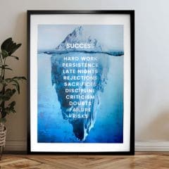 Nástěnný plakát s EXTRA efektem - Iceberg of Success
