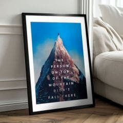 Nástěnný plakát s EXTRA efektem - Peak Motivation