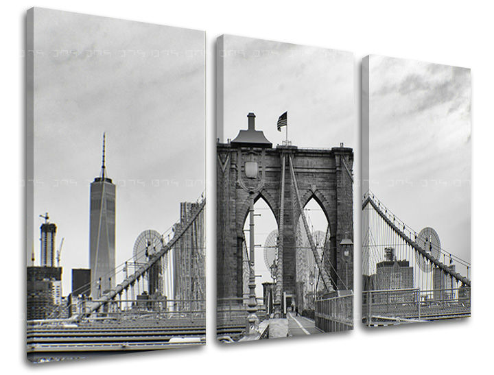 Obraz na stěnu 3 dílný MĚSTO / NEW YORK ME114E30 - 120x80 cm moderní obrazy na plátně