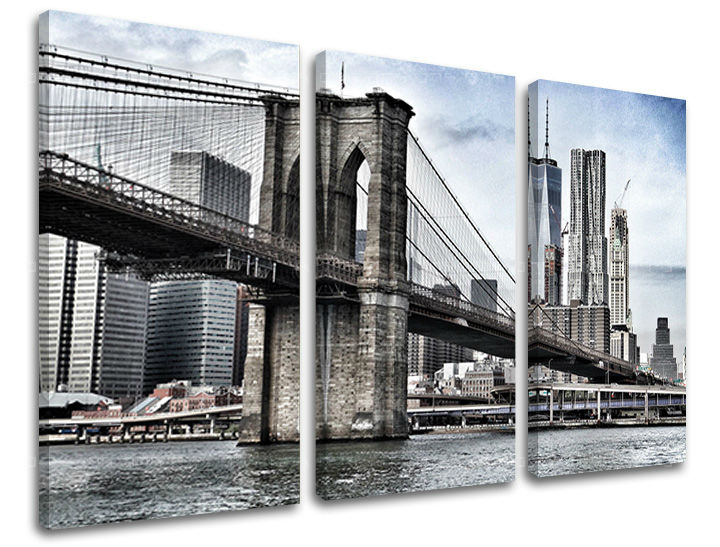 Obraz na stěnu 3 dílný MĚSTO / NEW YORK ME115E30 - 120x80 cm moderní obrazy na plátně