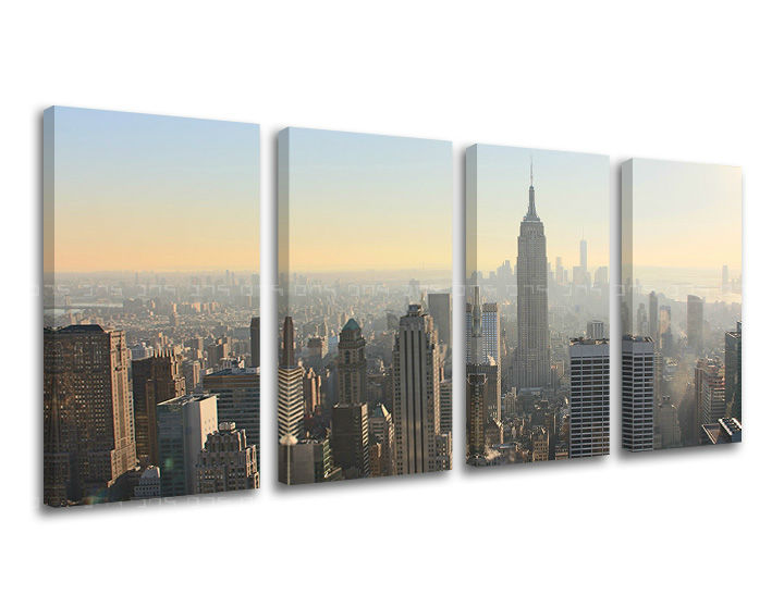Obraz na stěnu 4 dílný MĚSTO / NEW YORK ME117E41 - 120x60 cm moderní obrazy na plátně