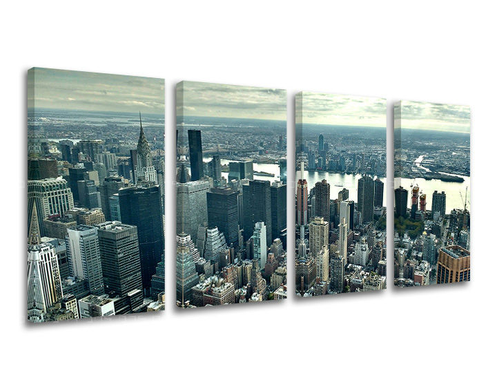 Obraz na stěnu 4 dílný MĚSTO / NEW YORK ME118E41 - 120x60 cm moderní obrazy na plátně