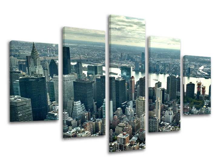 Obraz na stěnu 5 dílný MĚSTO / NEW YORK ME118E50 - 100x80 cm moderní obrazy na plátně