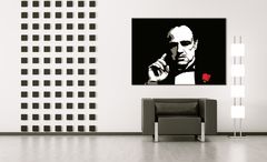 Ručně malovaný POP ART obraz THE GODFATHER VITO CORLEONE 70x100 cm